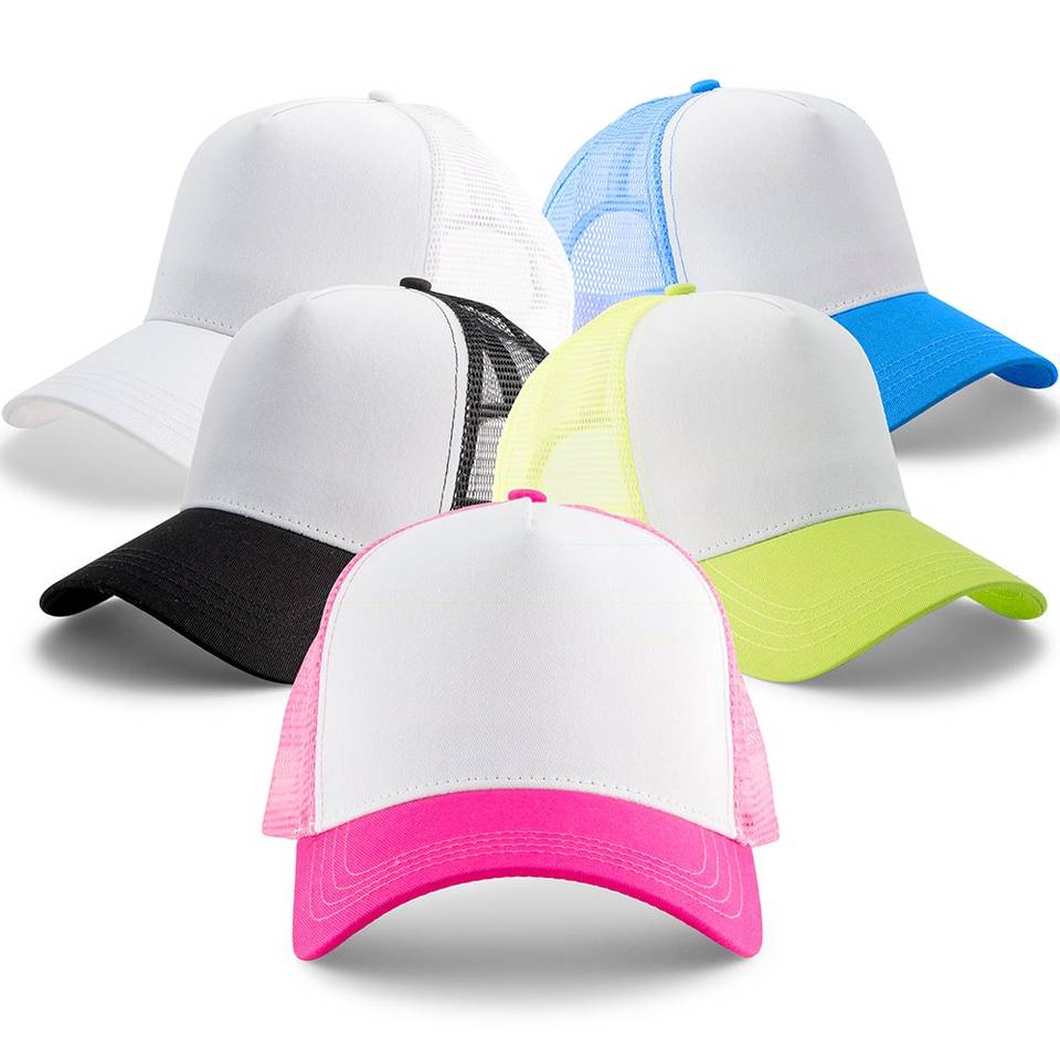 Foam Baseball Caps Sublimation Blank Trucker Hats Summer Mesh Cap Snap Back Sports Hat Style Casual Outdoor Trucker Hats