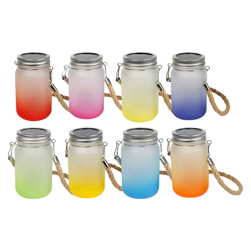 Sublimation Glassware Cups With LED And Rope